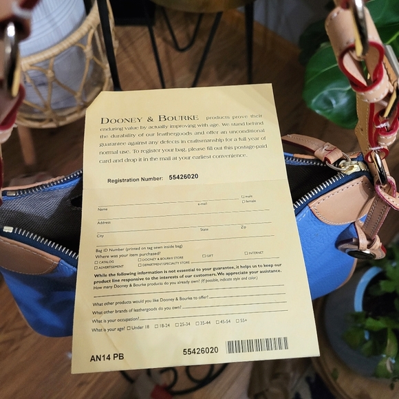 Dooney and Bourke Pebble Grain Leather Shoulder Bag - Picture 9 of 9